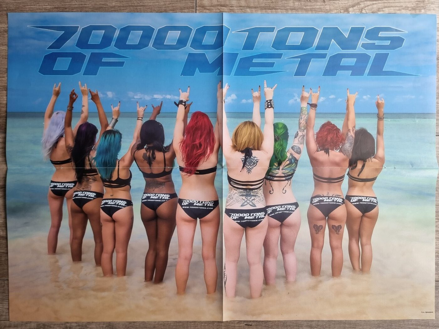 70000 Tons of Metal poster, 55 × 40 cm