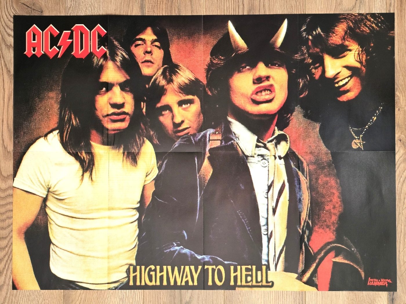 AC/DC "Highway" poster, 75 × 55 cm