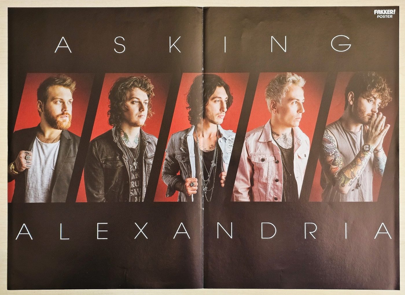 Asking Alexandria poster, 40 × 30 cm