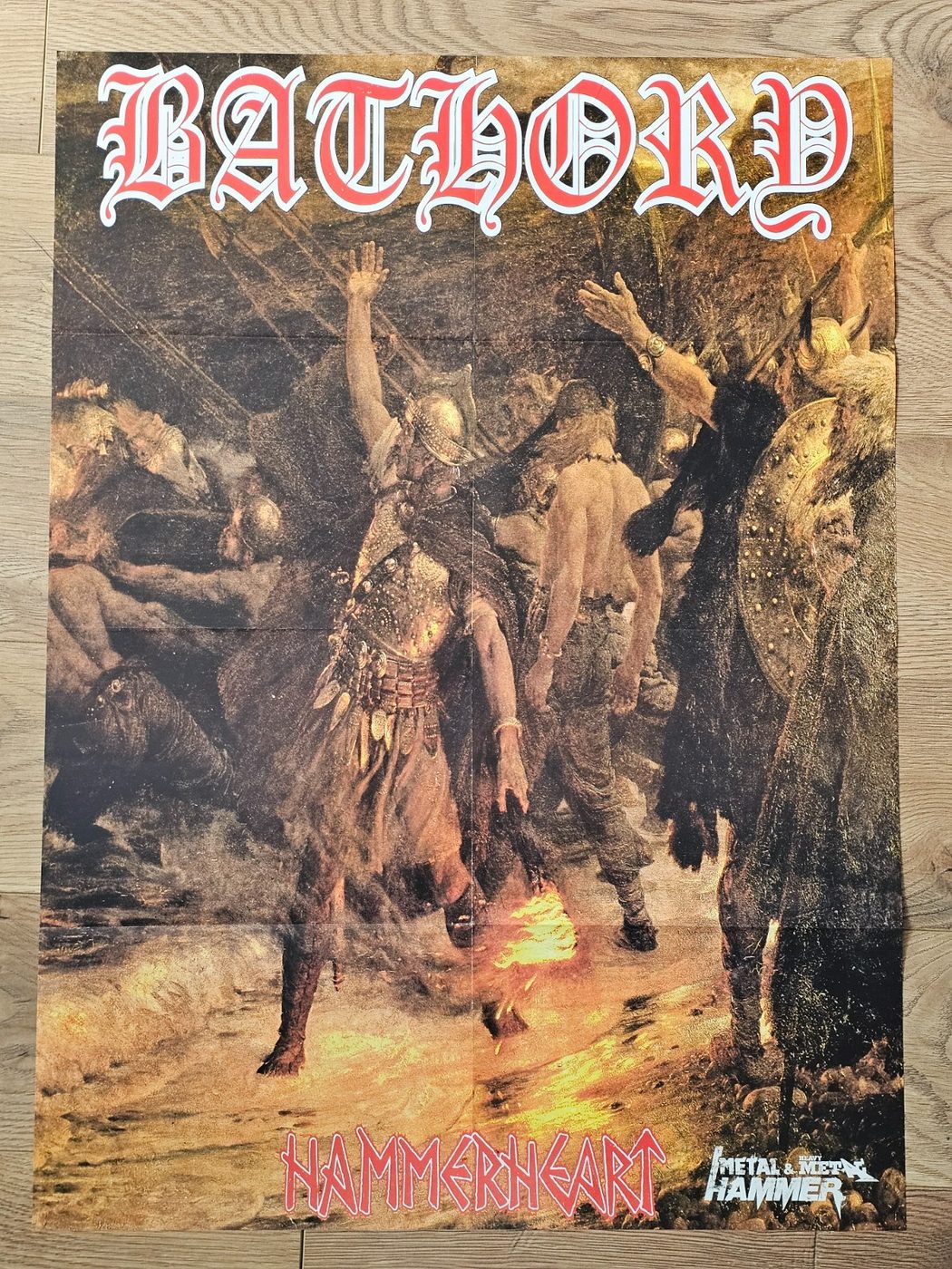 Bathory "Hammerheart" poster, 55 × 75 cm