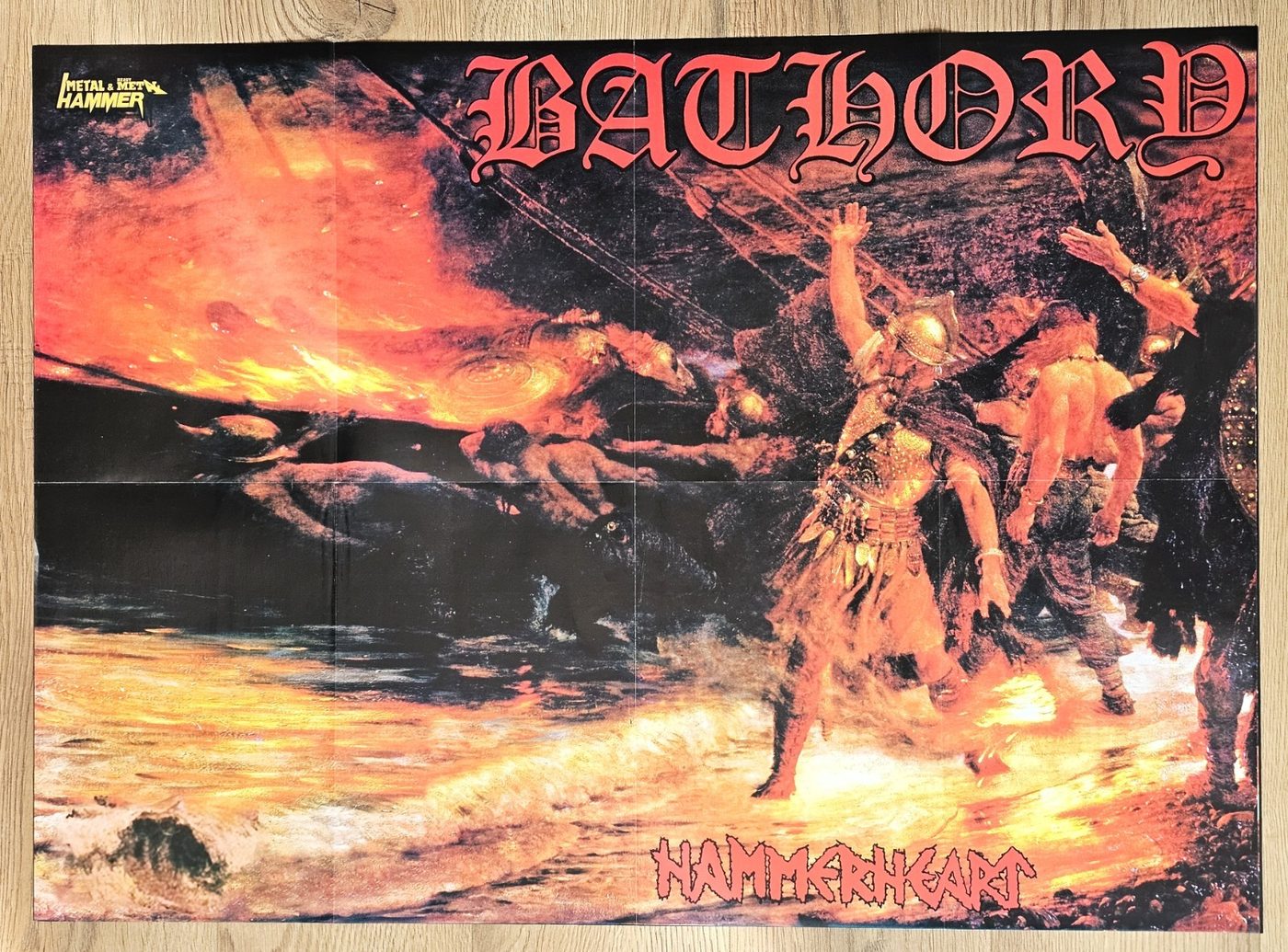 Bathory "Hammerheart" poster, 75 × 55 cm