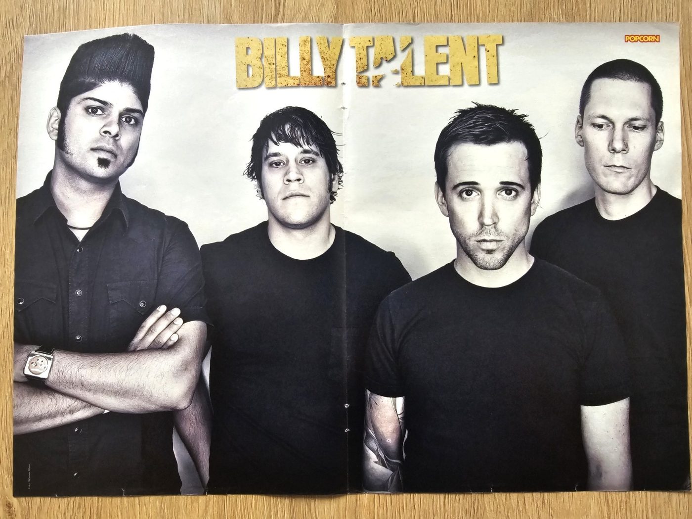 Billy Talent poster, 40 × 30 cm
