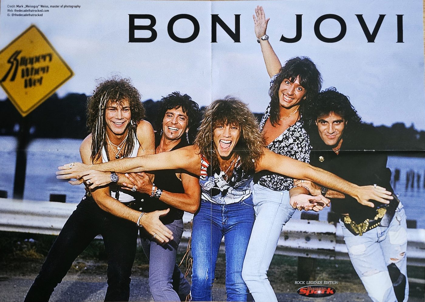 Bon Jovi poster, 55 × 40 cm