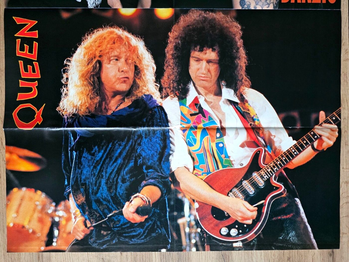 Brian May / Robert Plant poster, 55 × 40 cm