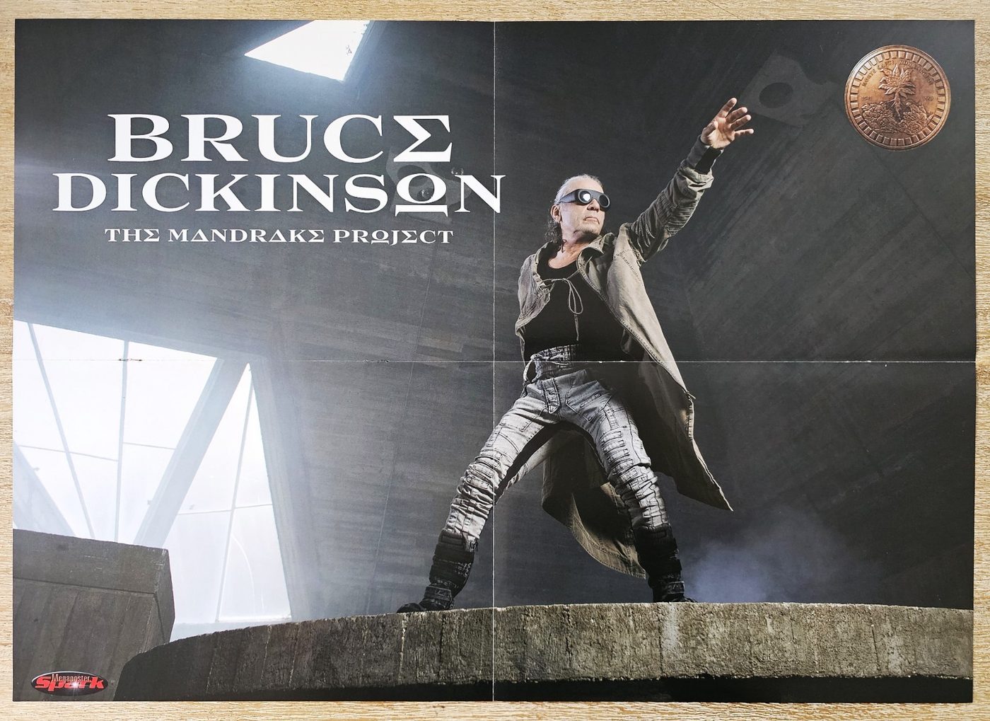 Bruce Dickinson poster, 55 × 40 cm