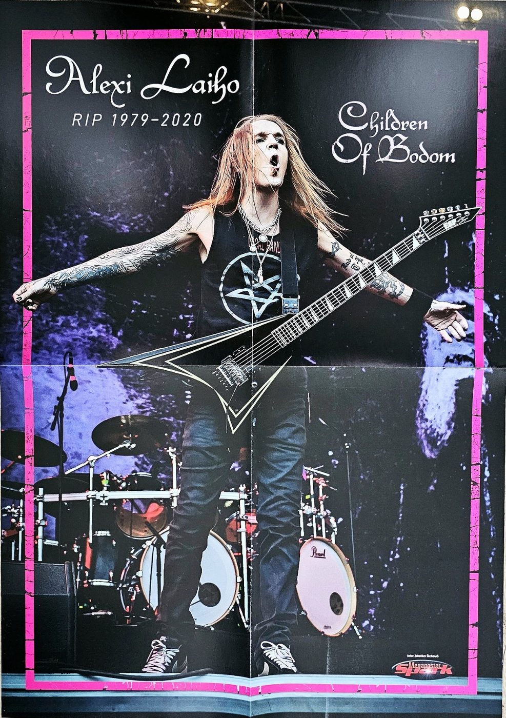 Children of Bodom (Alexi Laiho) poster, 40 × 55 cm