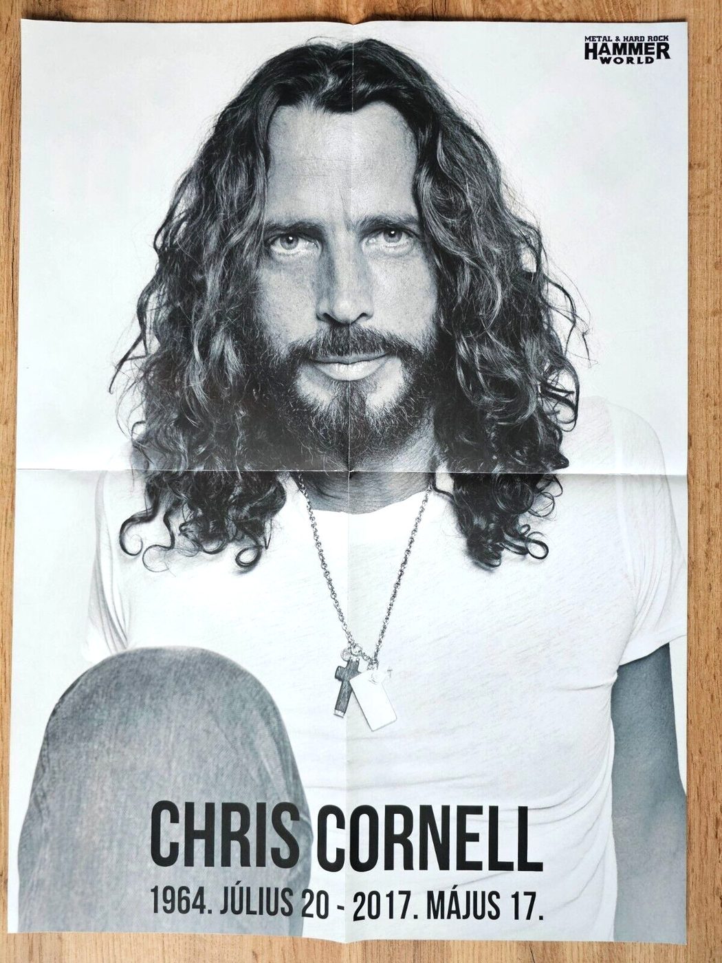 Chris Cornell (Soundgarden) poster, 30 × 40 cm
