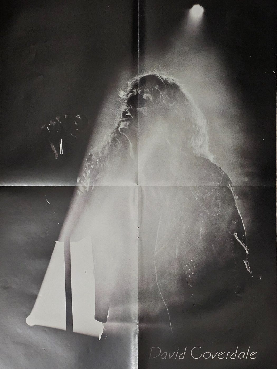 David Coverdale poster, 40 × 55 cm