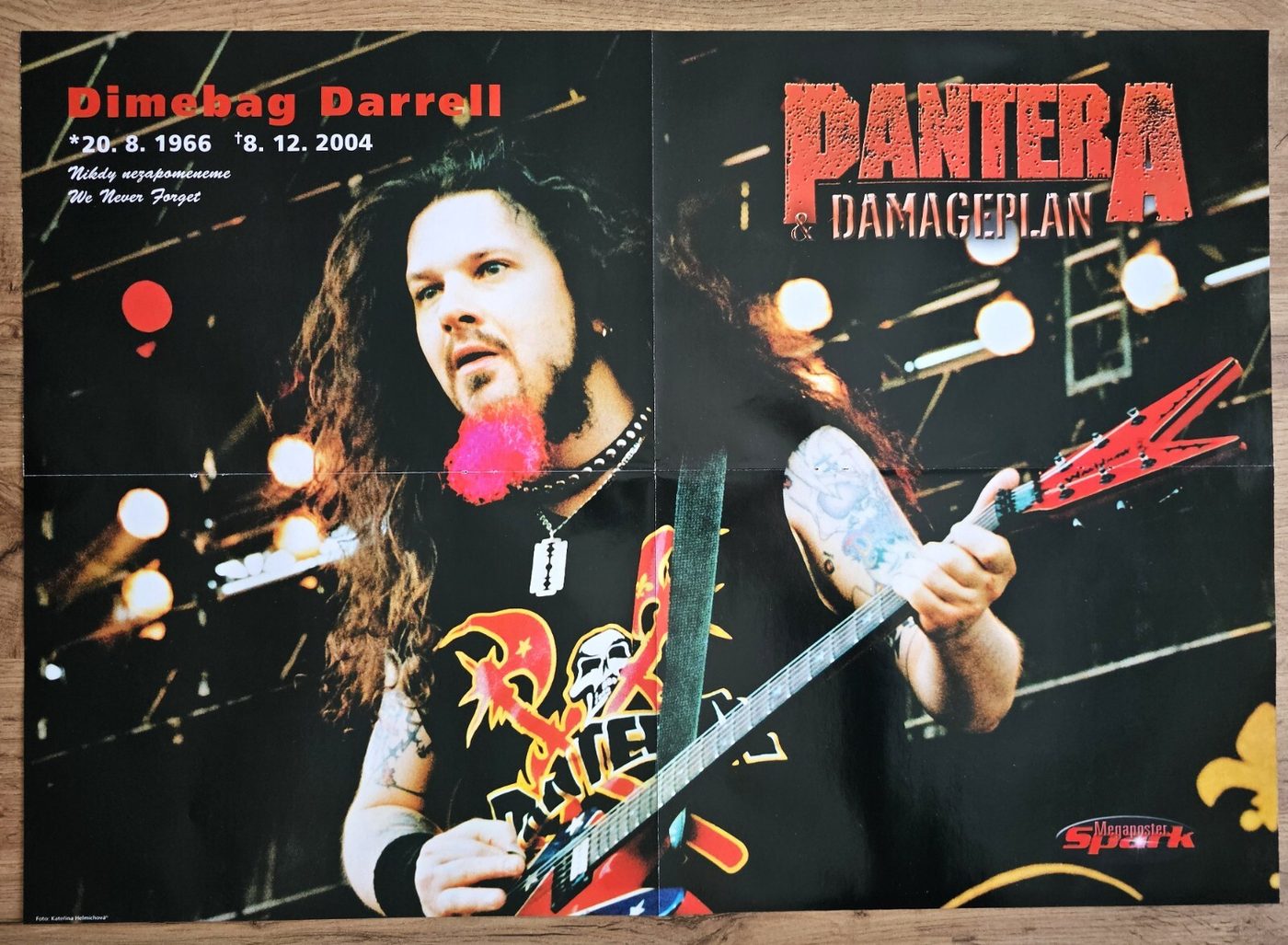 Dimebag Darrell Pantera poster, 55 × 40 cm