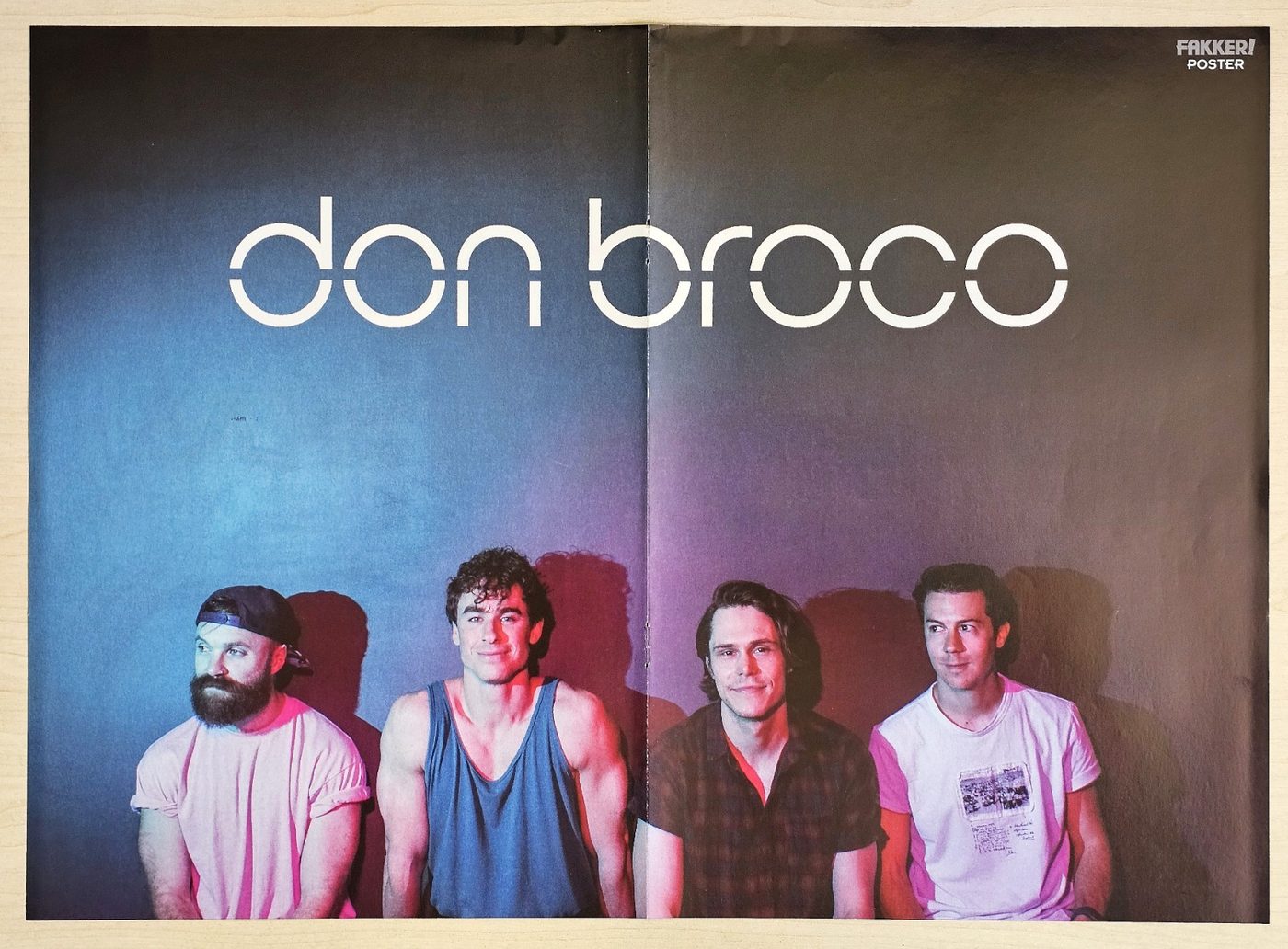 Don Broco poster, 40 × 30 cm