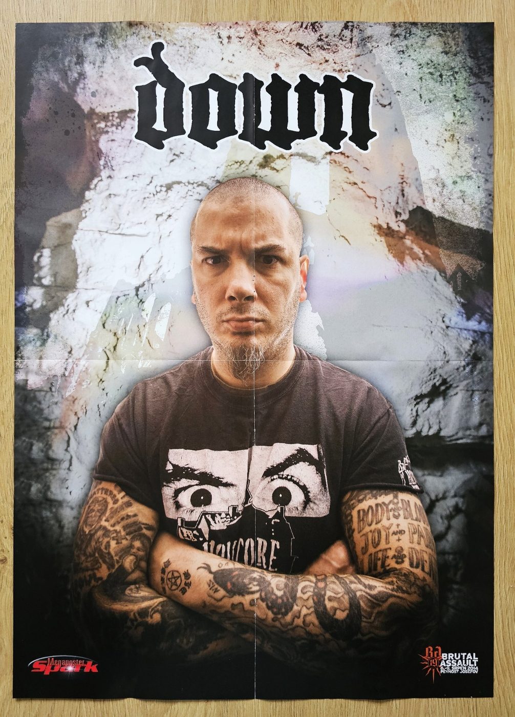 Down poster, 40 × 55 cm
