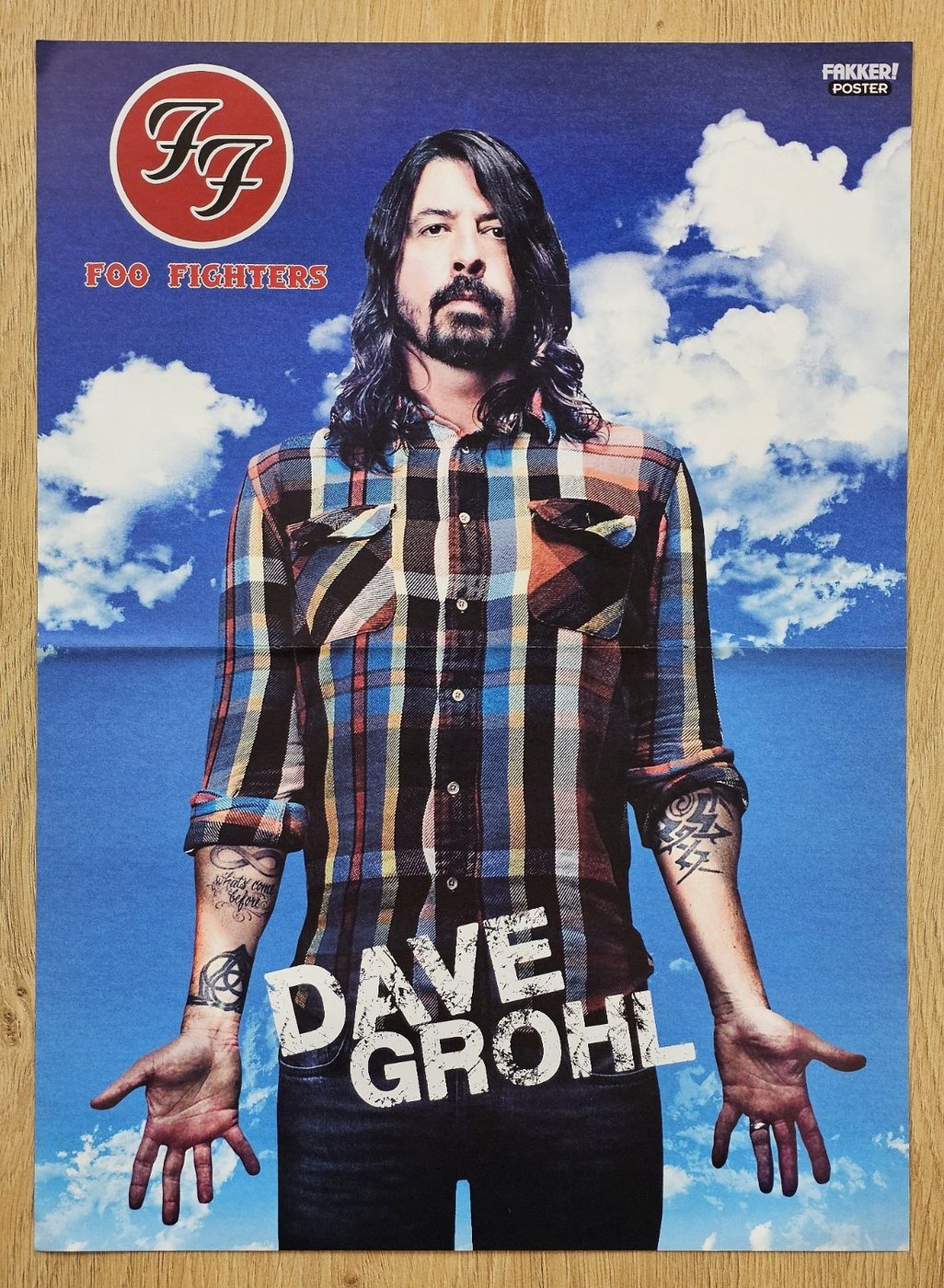 Foo Fighters poster, 30 × 40 cm