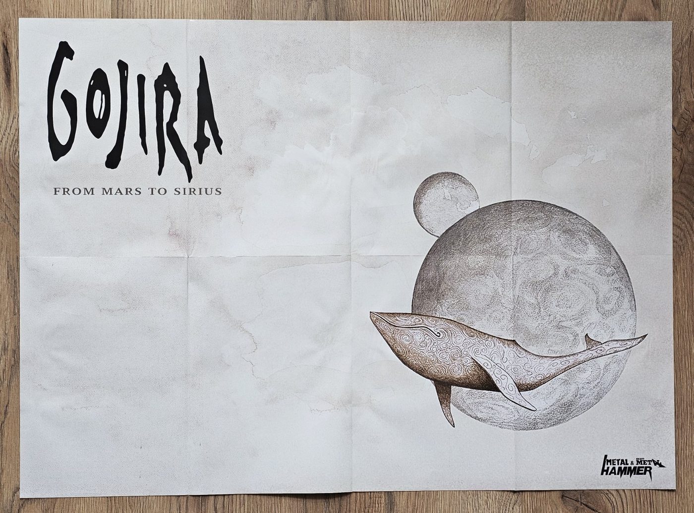 Gojira "From Mars" poster, 75 × 55 cm