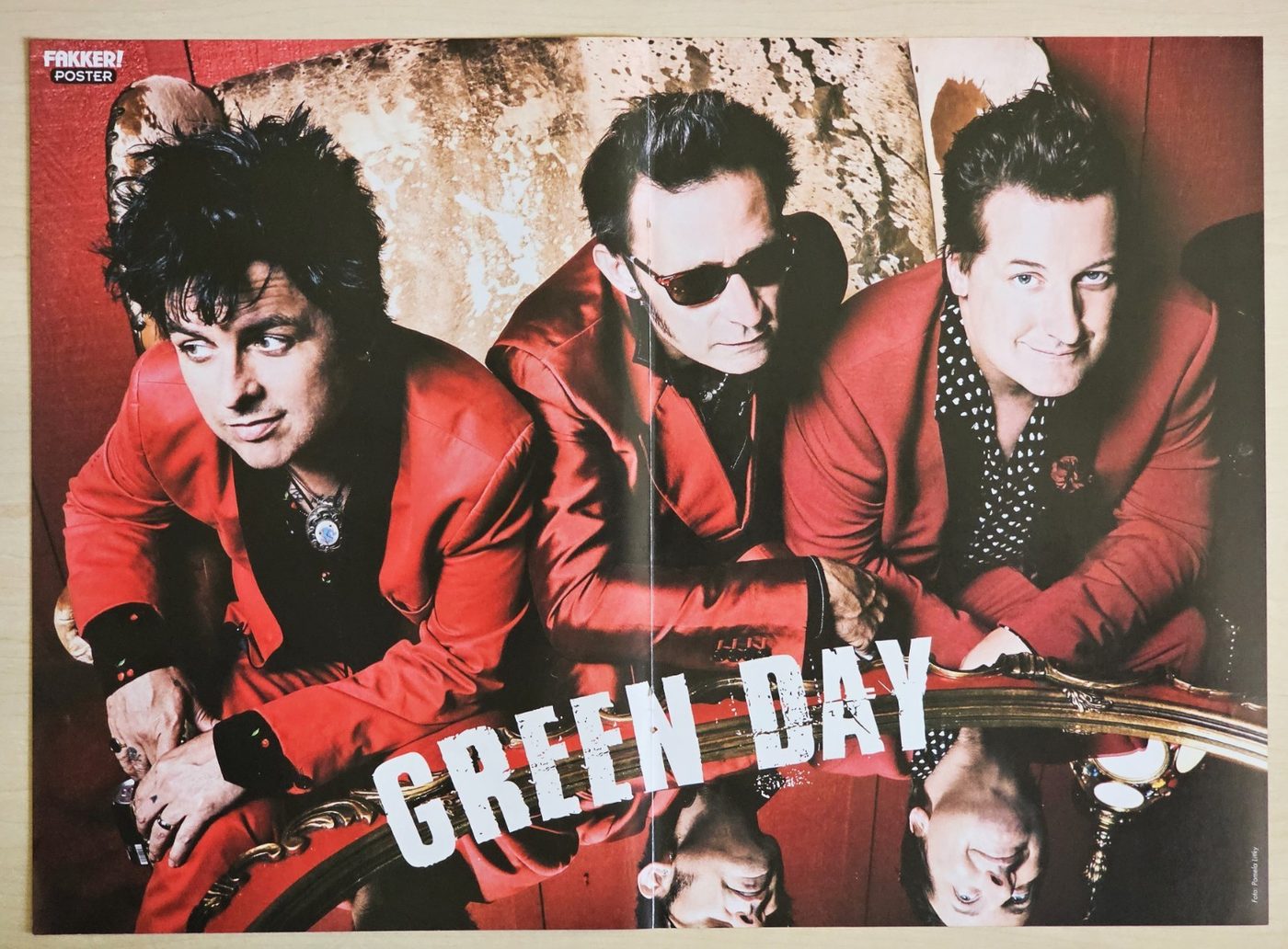 Green Day poster, 40 × 30 cm