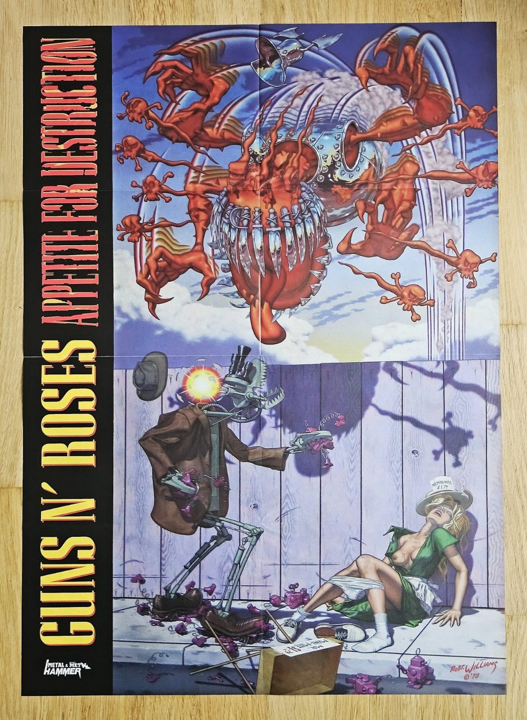 Guns N' Roses poster, 40 × 55 cm