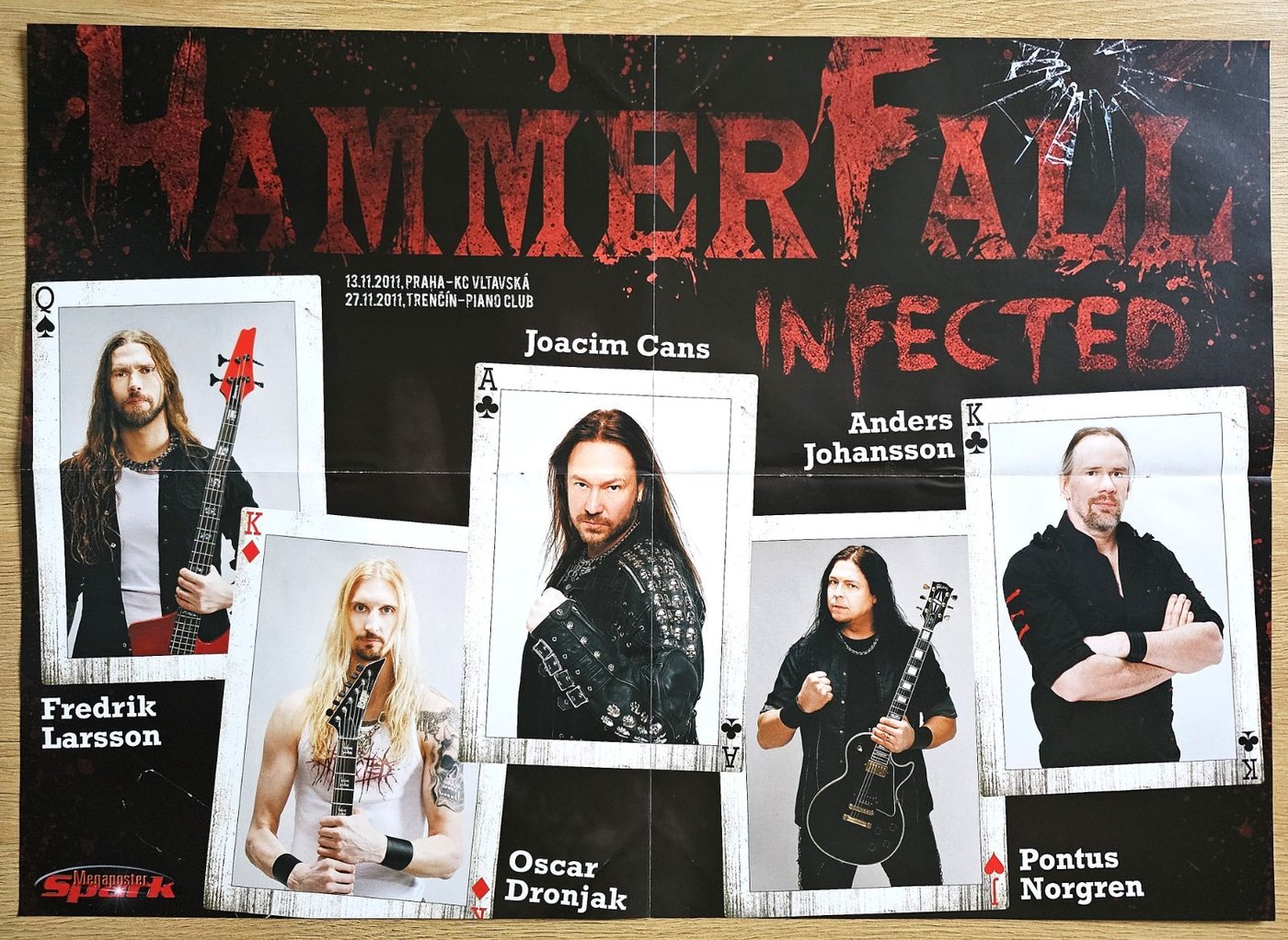 Hammerfall poster, 55 × 40 cm