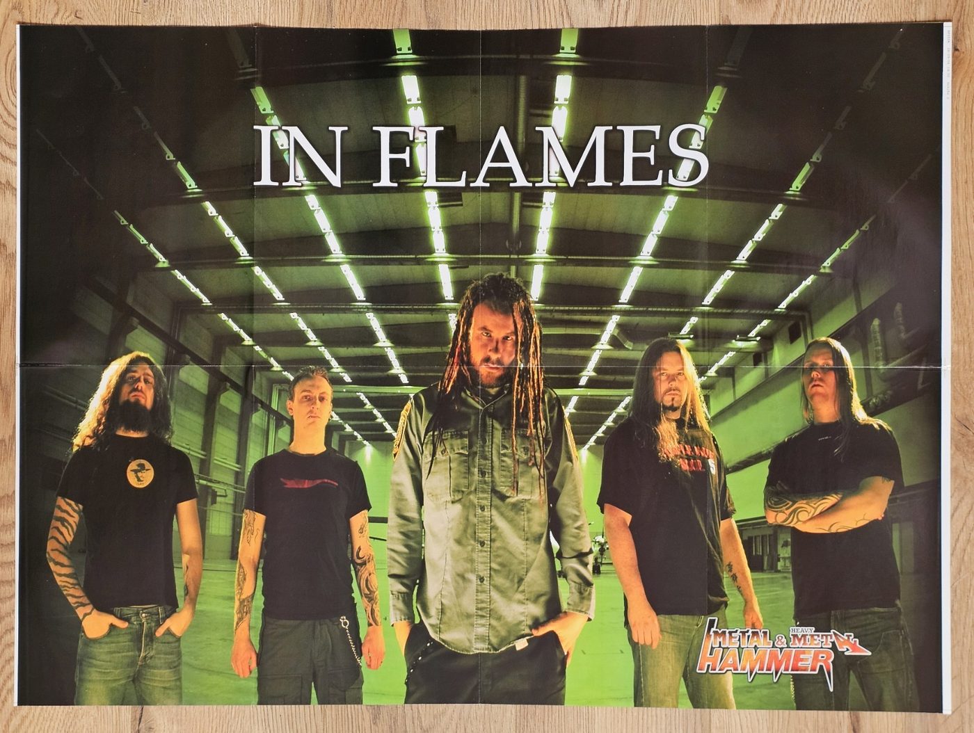 In Flames poster, 75 × 55 cm