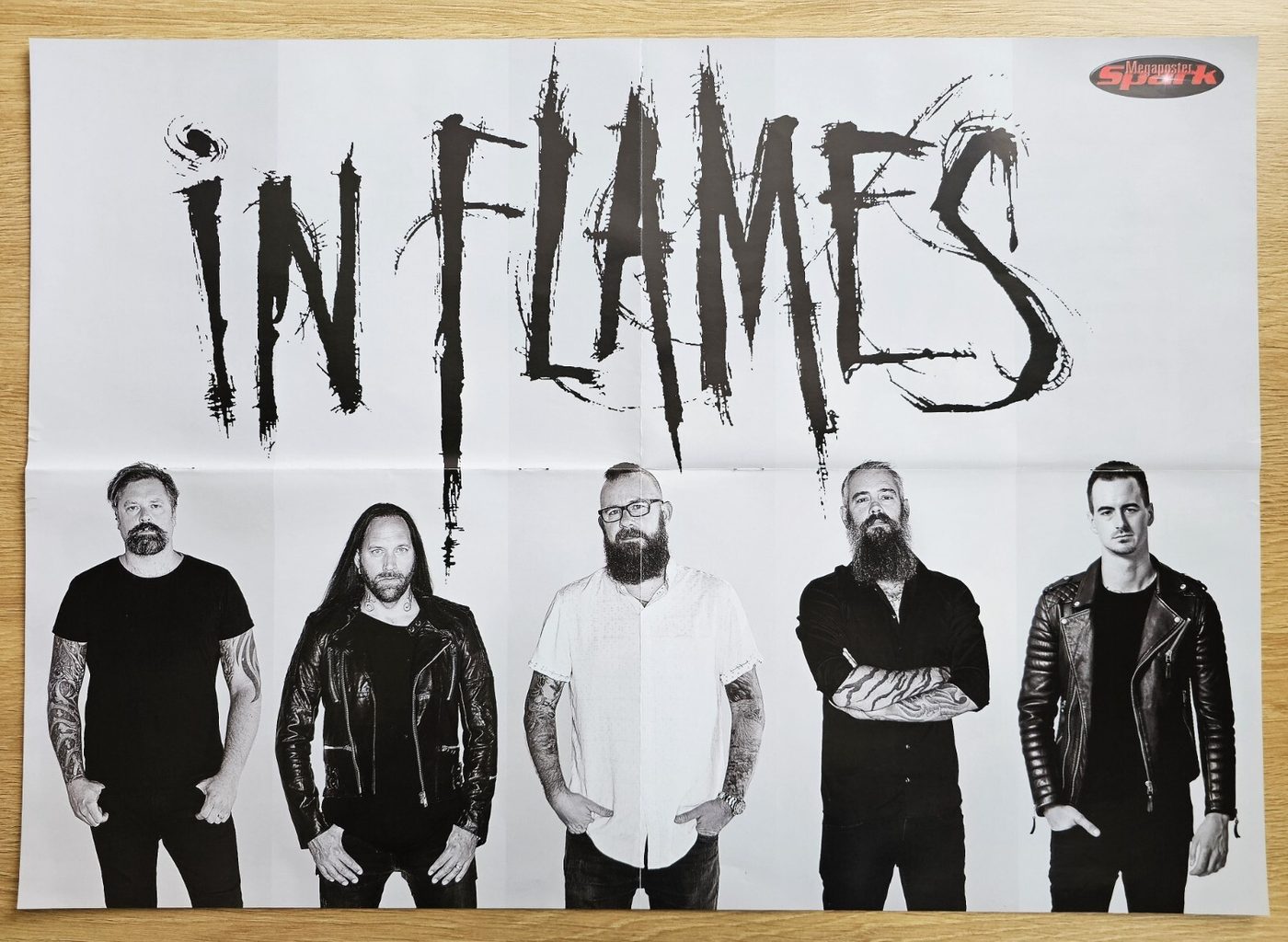 In Flames poster, 55 × 40 cm