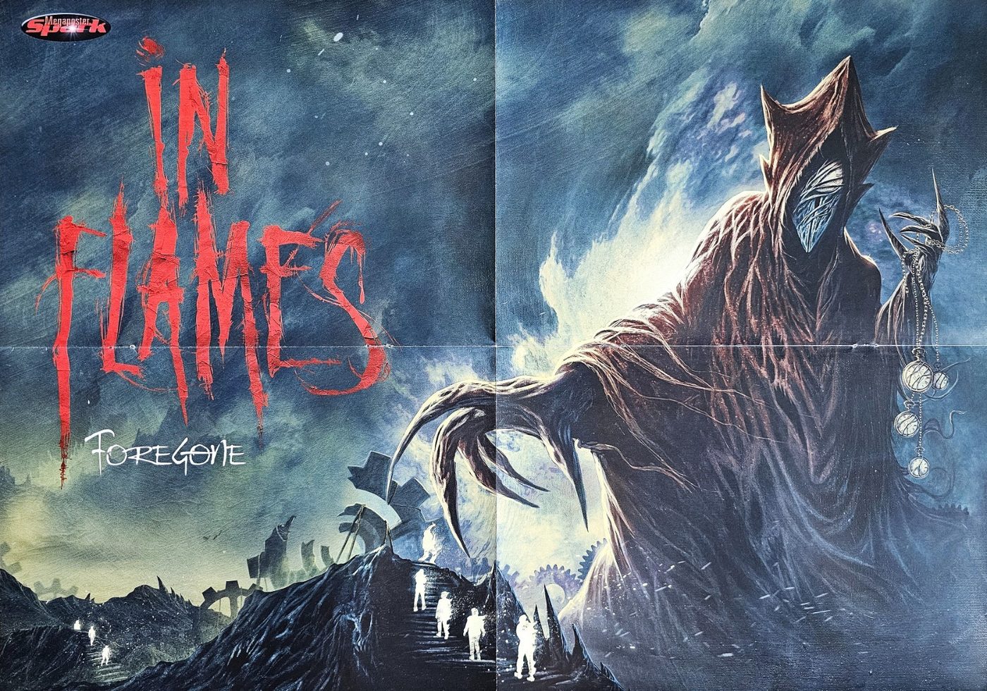 In Flames poster, 55 × 40 cm