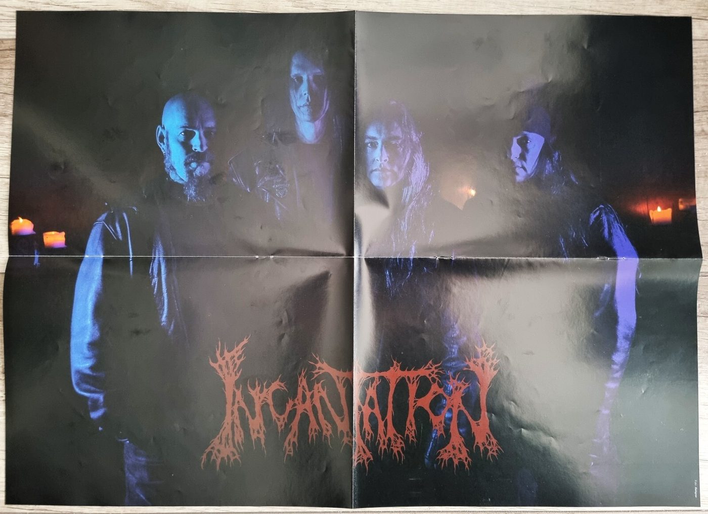 Incantation poster, 55 × 40 cm