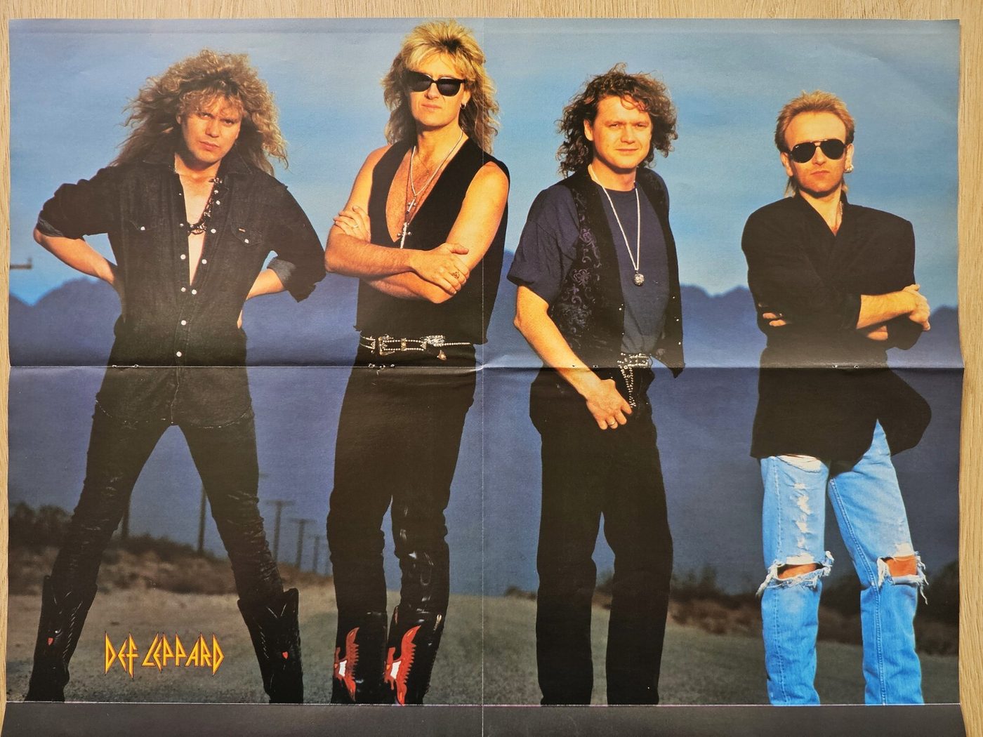 Iron Maiden / Def Leppard poster, 55 × 40 cm