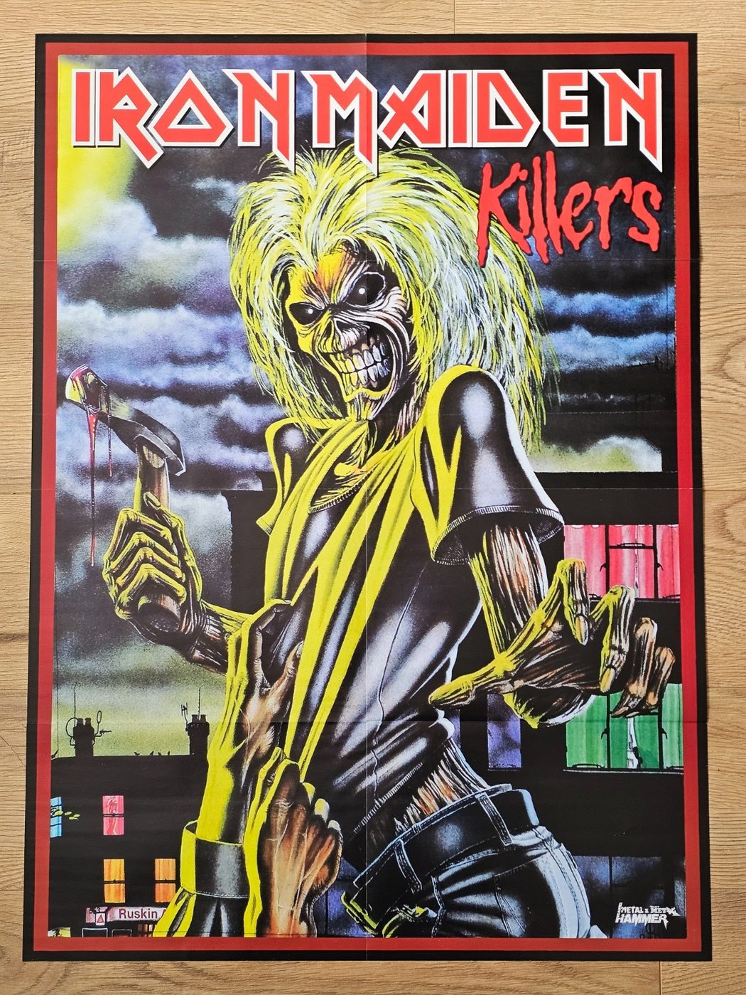 Iron Maiden "Killers" poster, 55 × 75 cm