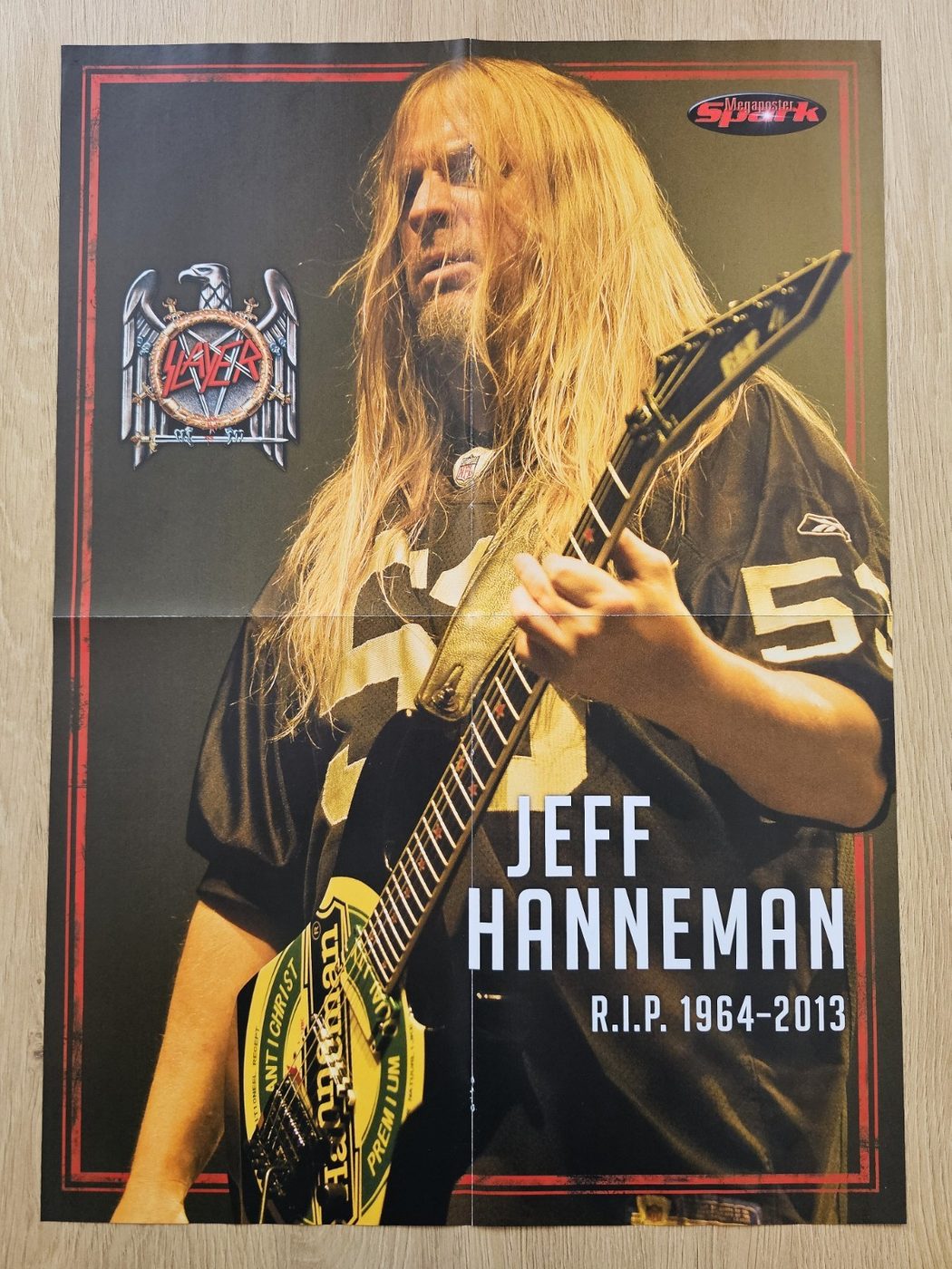 Jeff Hanneman (Slayer) poster, 40 × 55 cm