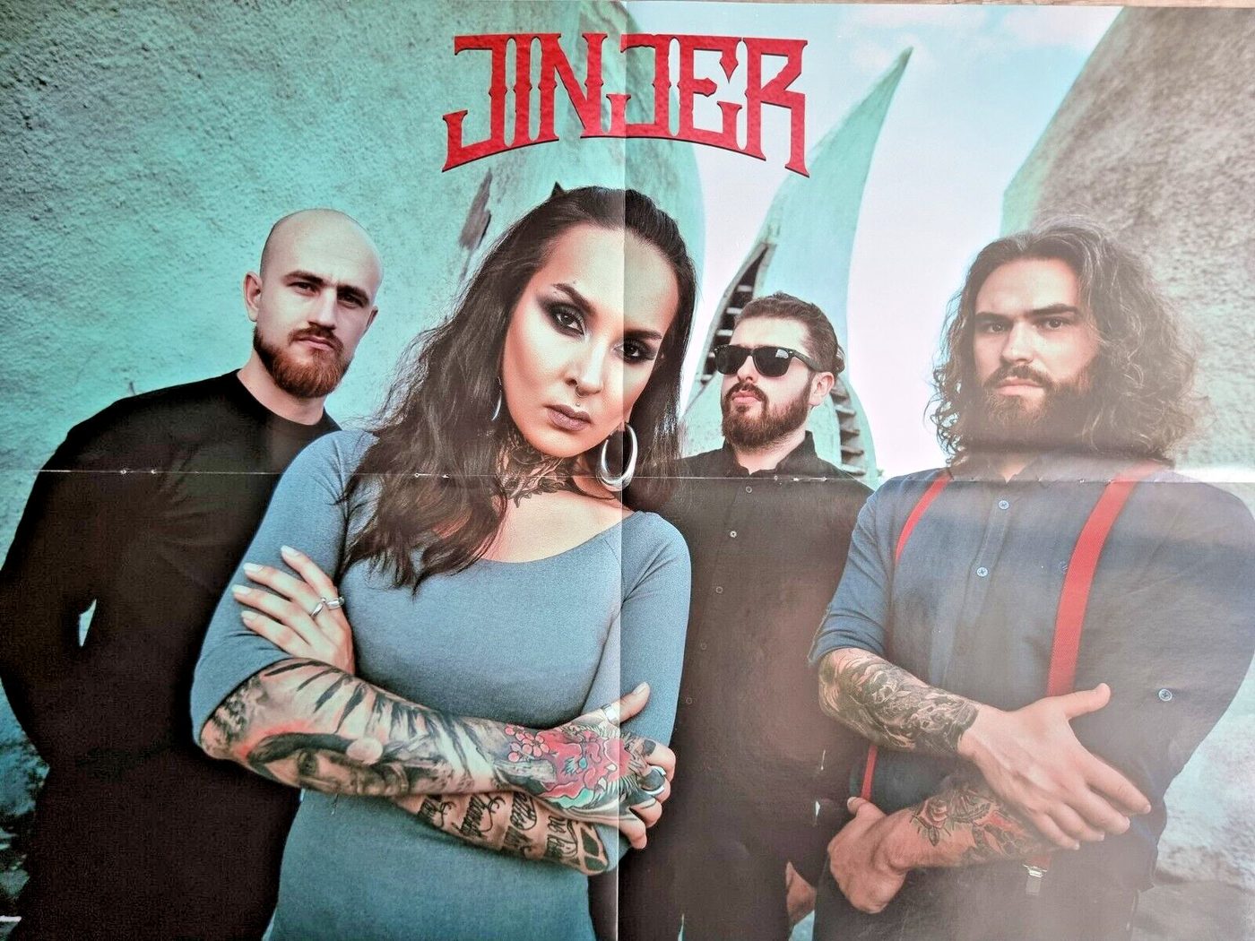 Jinjer poster, 55 × 40 cm