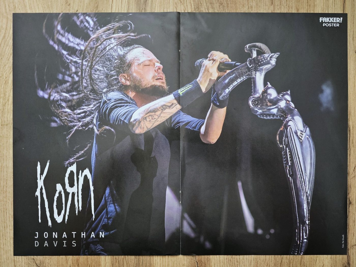 Jonathan Davis (Korn) poster, 40 × 30 cm