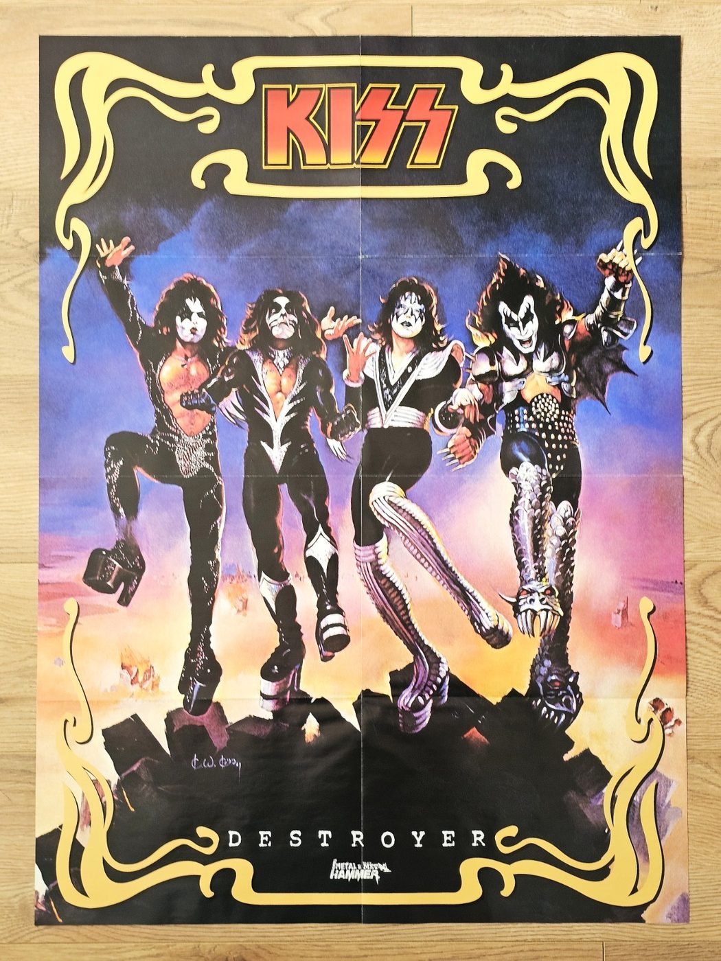 KISS "Destroyer" poster, 55 × 75 cm