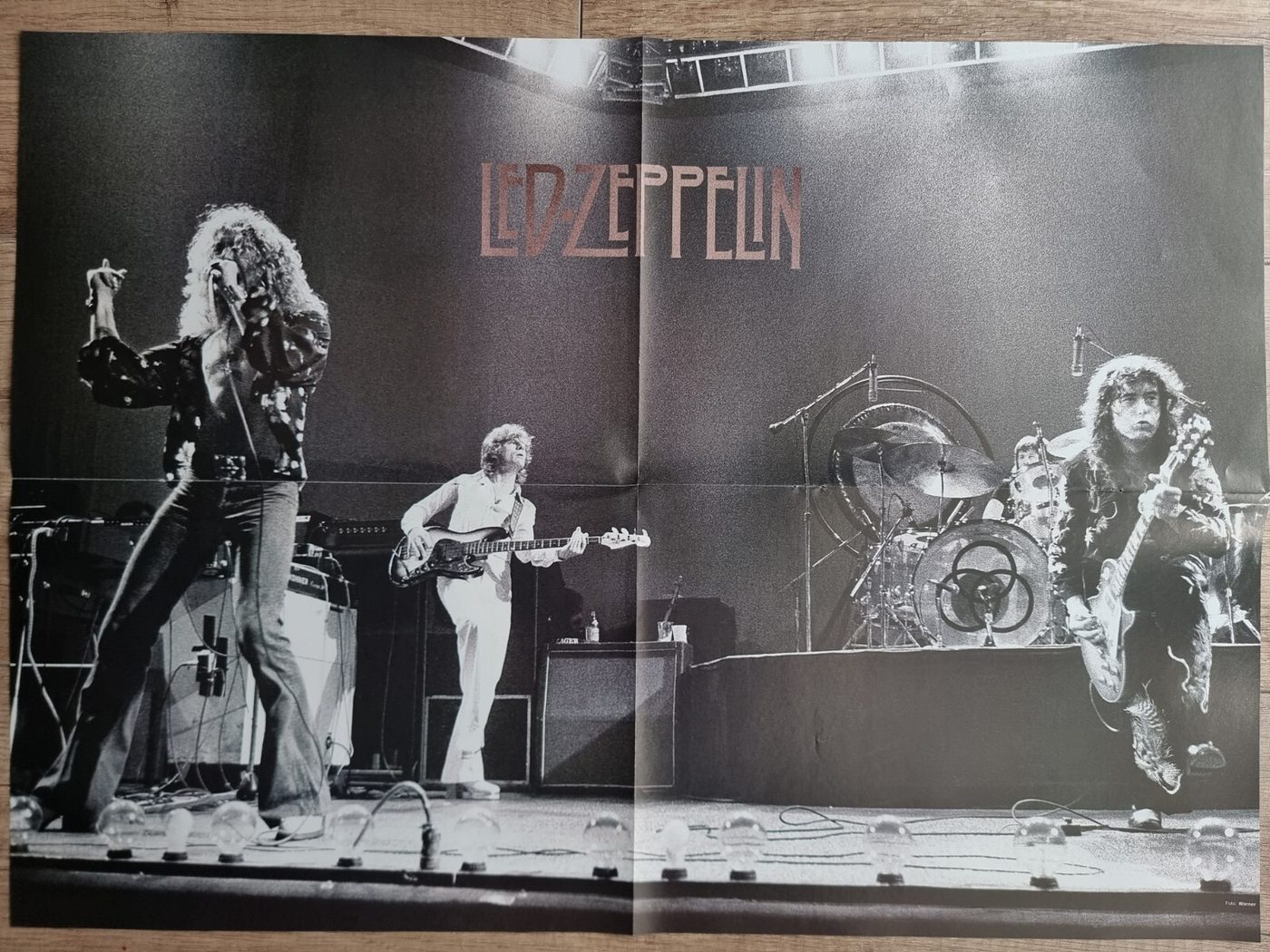Led Zeppelin poster, 55 × 40 cm