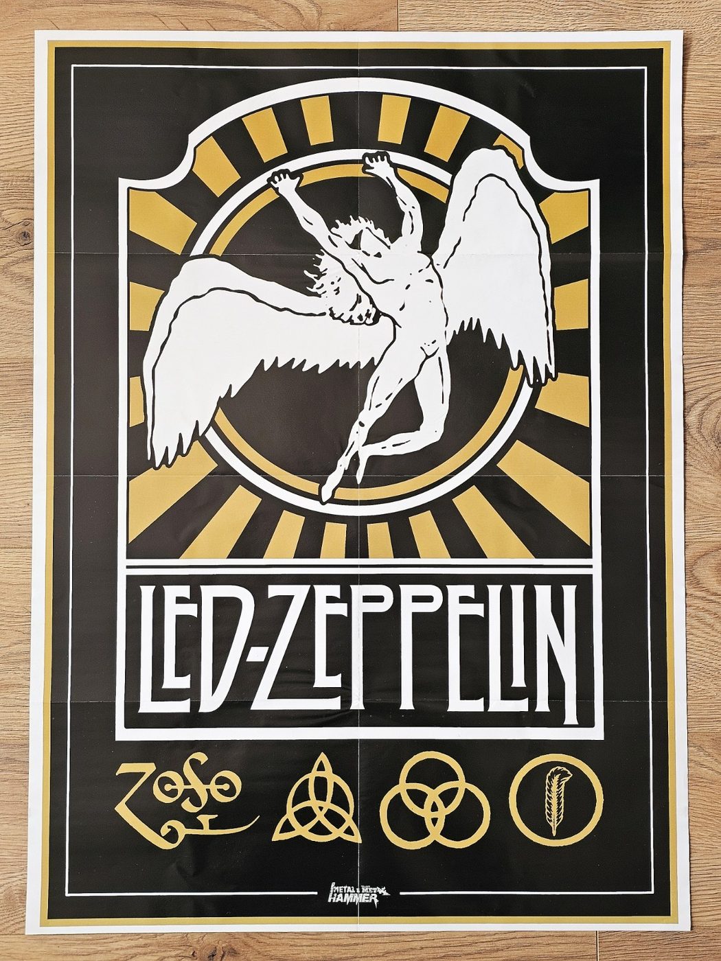 Led Zeppelin poster, 55 × 75 cm