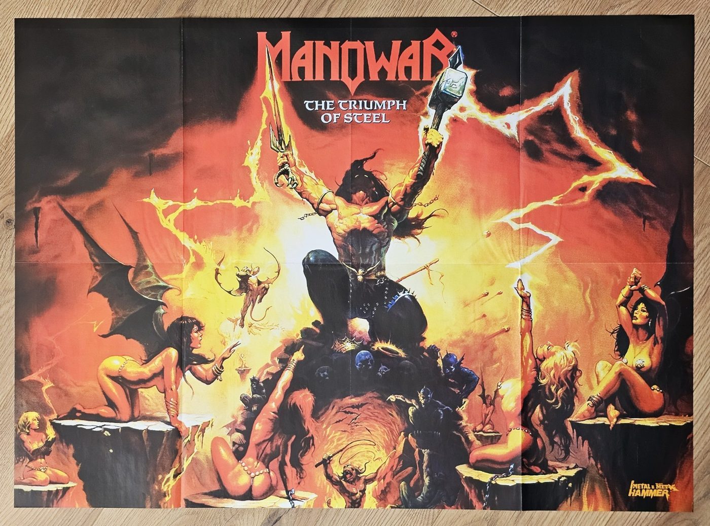 Manowar poster, 75 × 55 cm