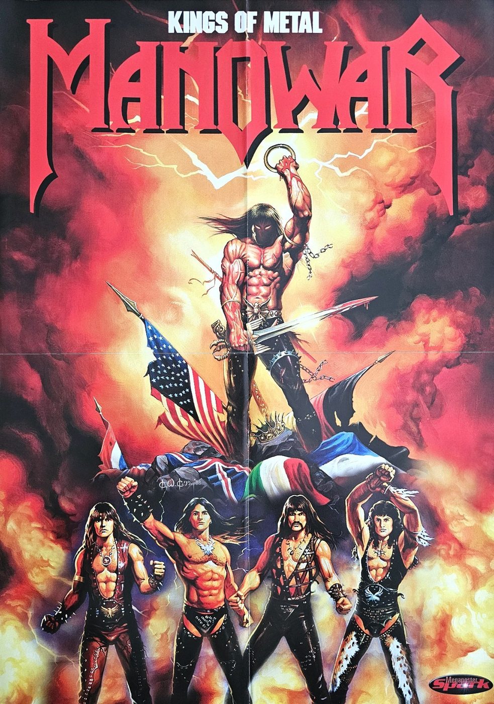 Manowar poster, 40 × 55 cm