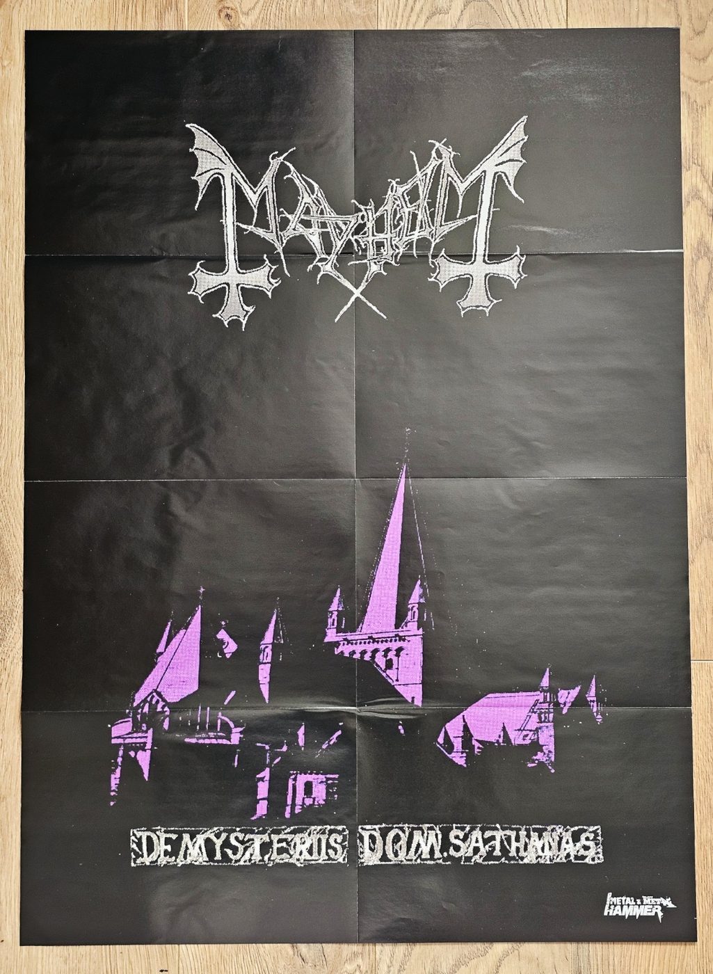 Mayhem "De Mysteriis" poster, 55 × 75 cm