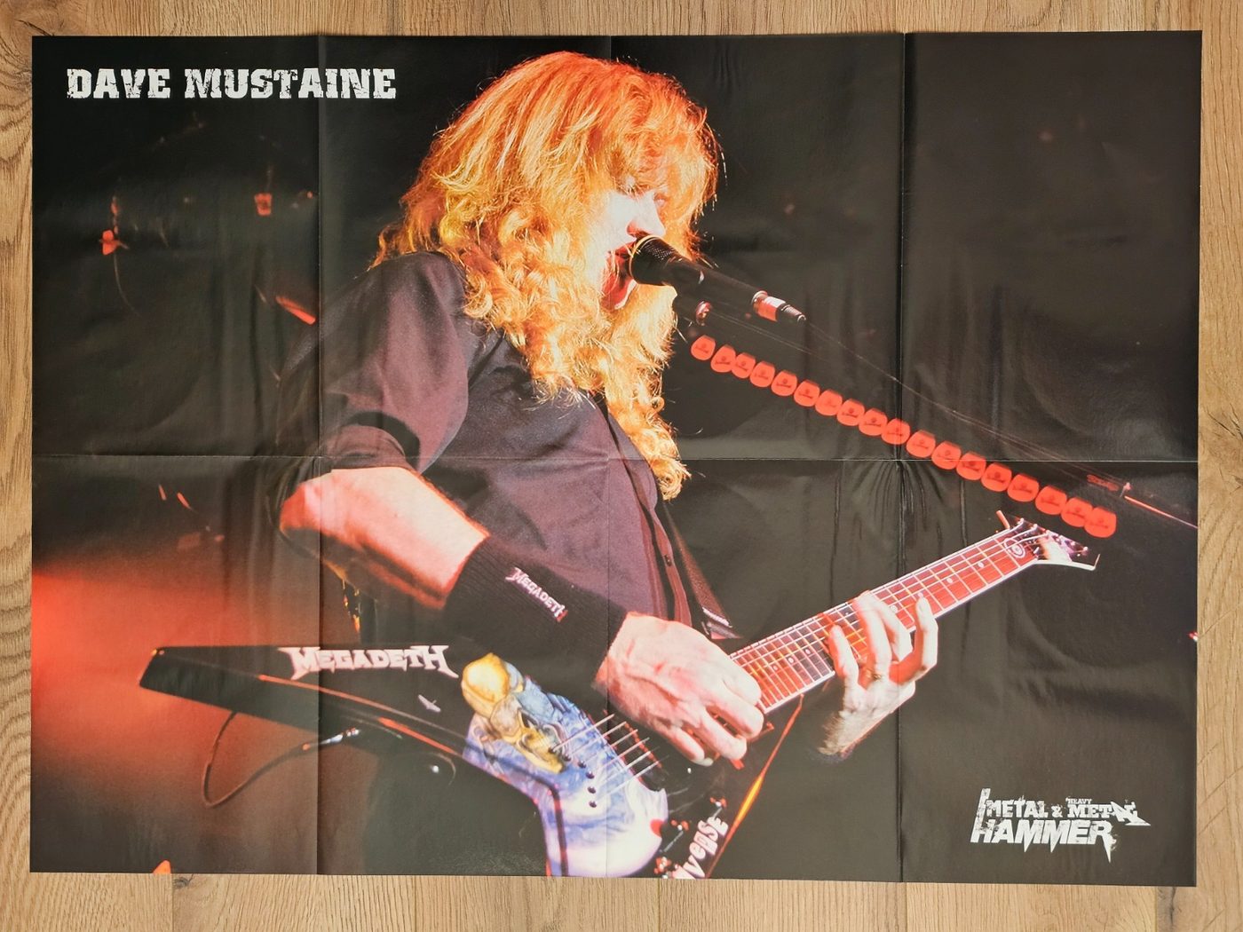 Megadeth (Dave Mustaine) poster, 75 × 55 cm