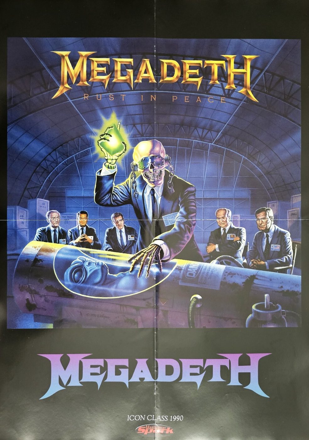 Megadeth poster, 40 × 55 cm