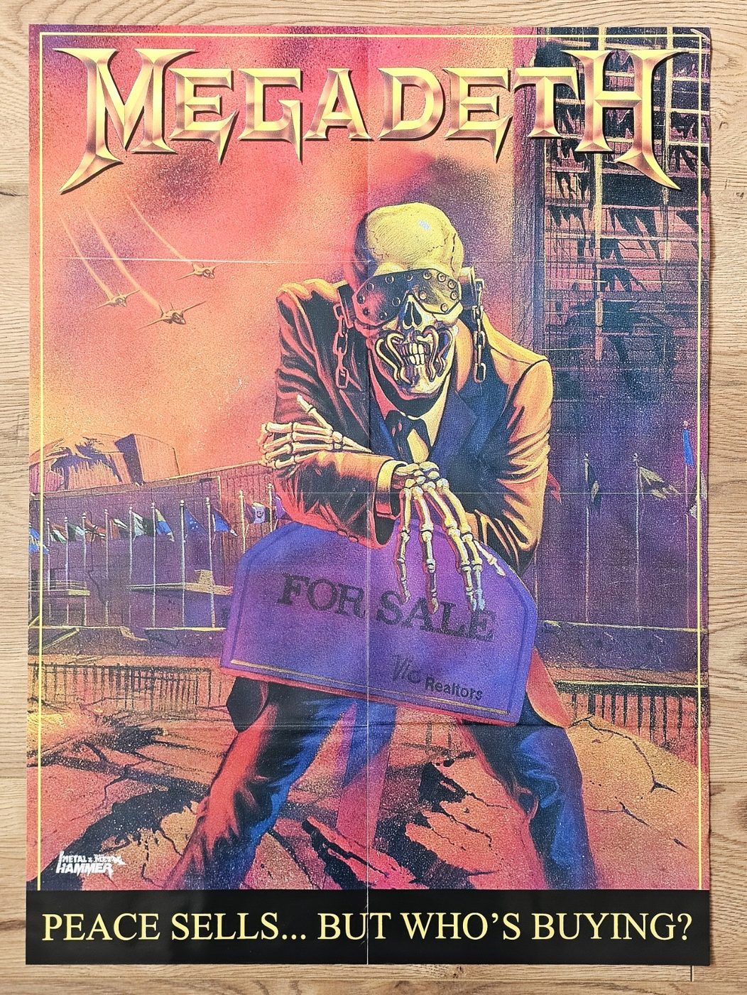 Megadeth poster, 55 × 75 cm