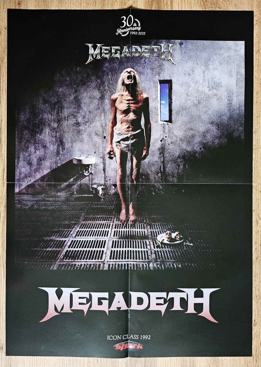 Megadeth poster, 40 × 55 cm