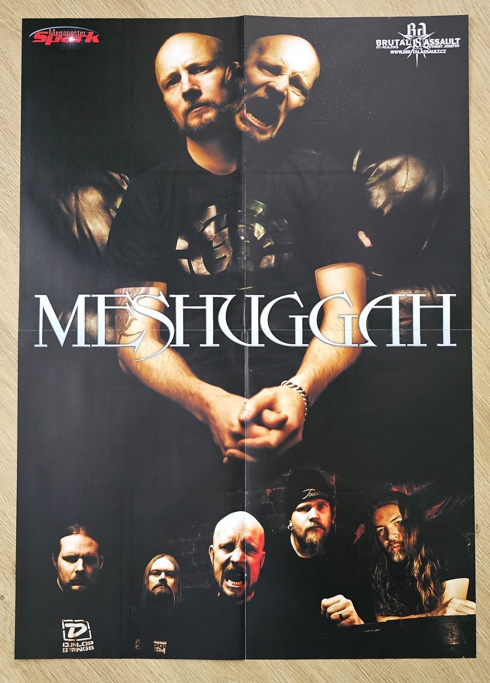 Meshuggah poster, 40 × 55 cm