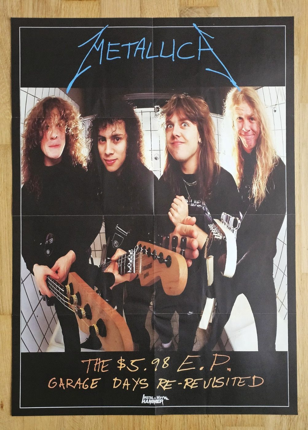 Metallica "Garage Days" poster, 50 × 70 cm