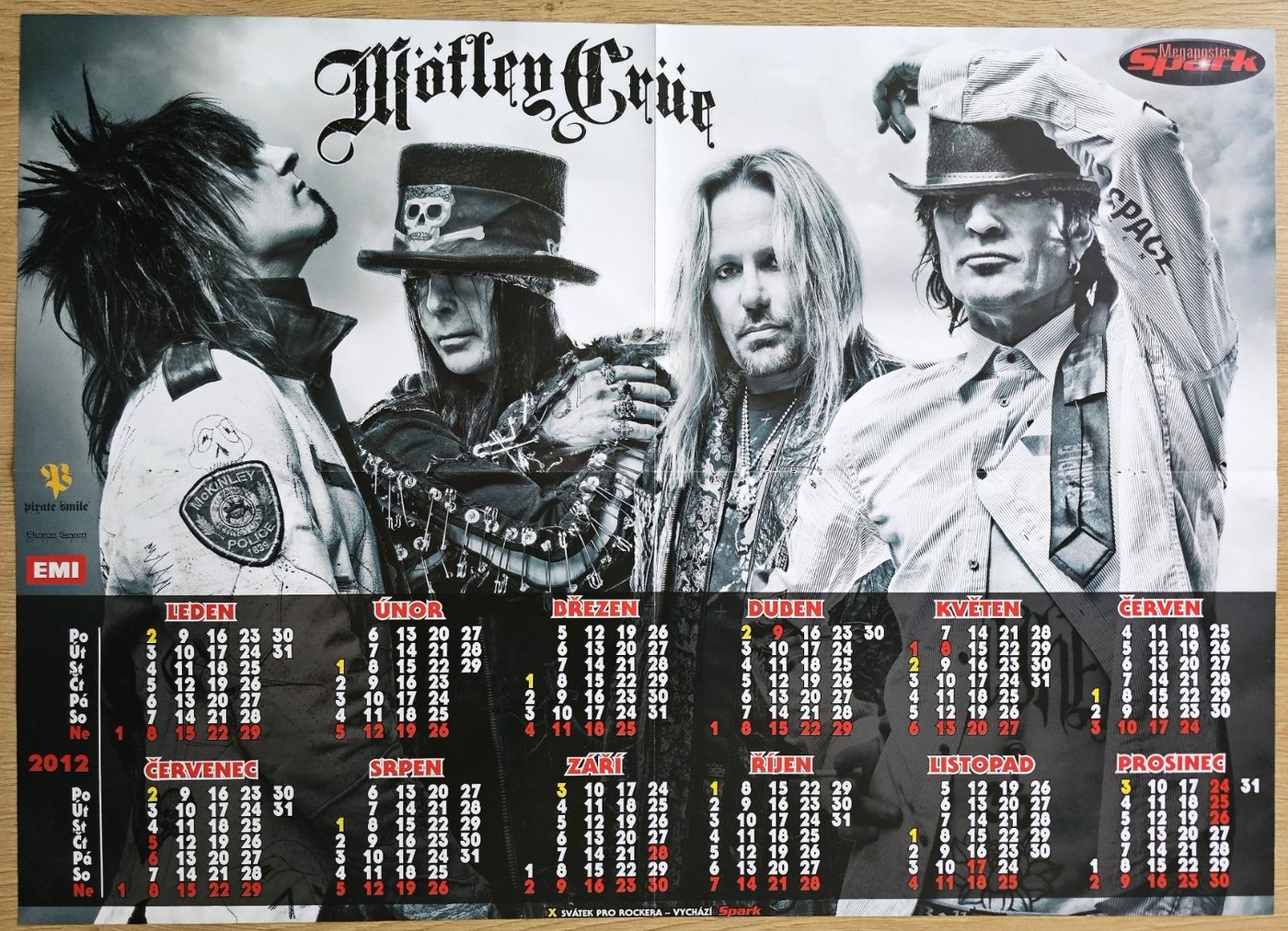 Motley Crue poster, 55 × 40 cm