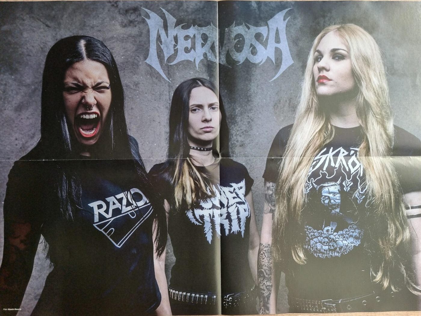 Nervosa poster, 55 × 40 cm