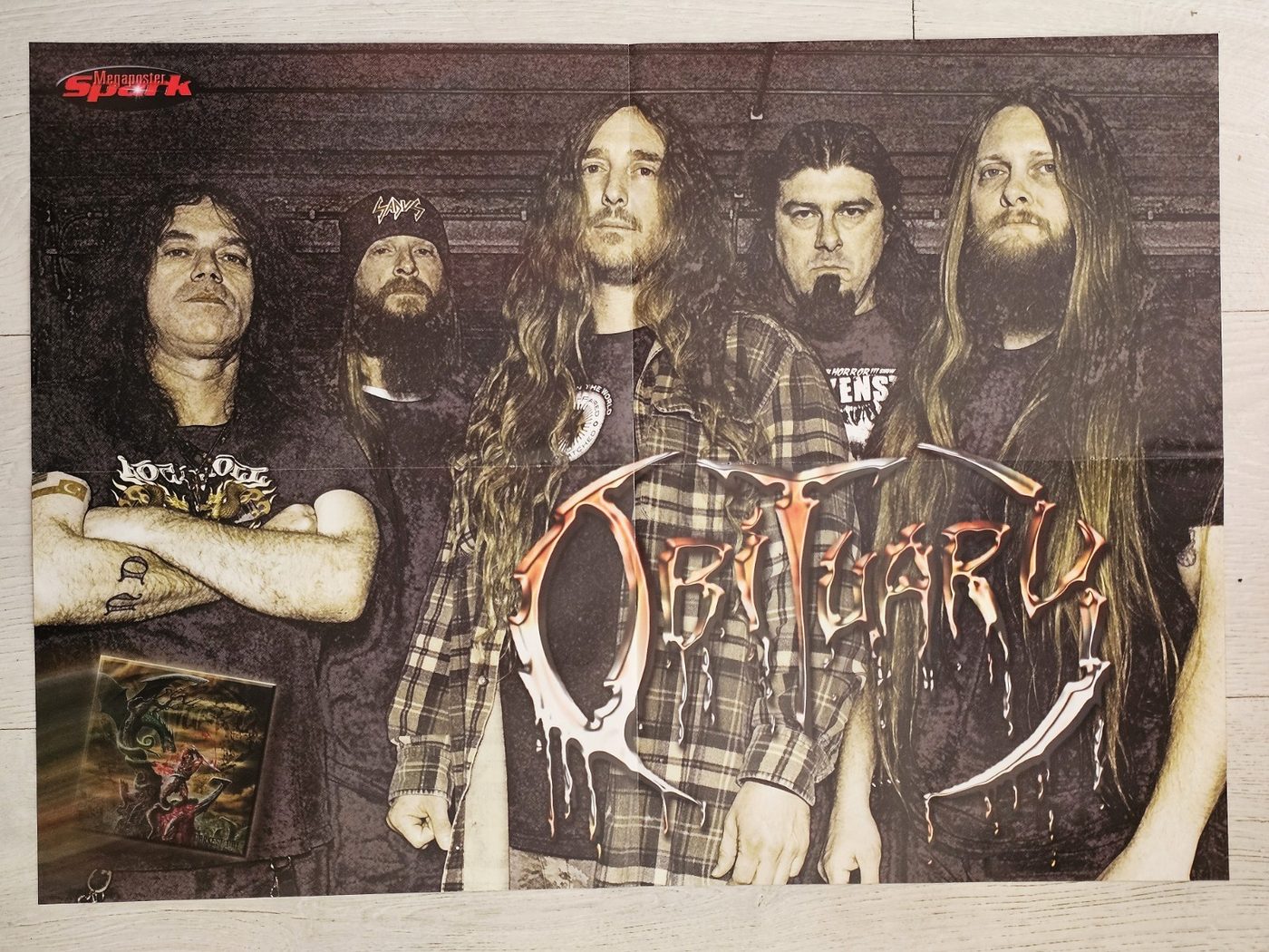 Obituary poster, 55 × 40 cm