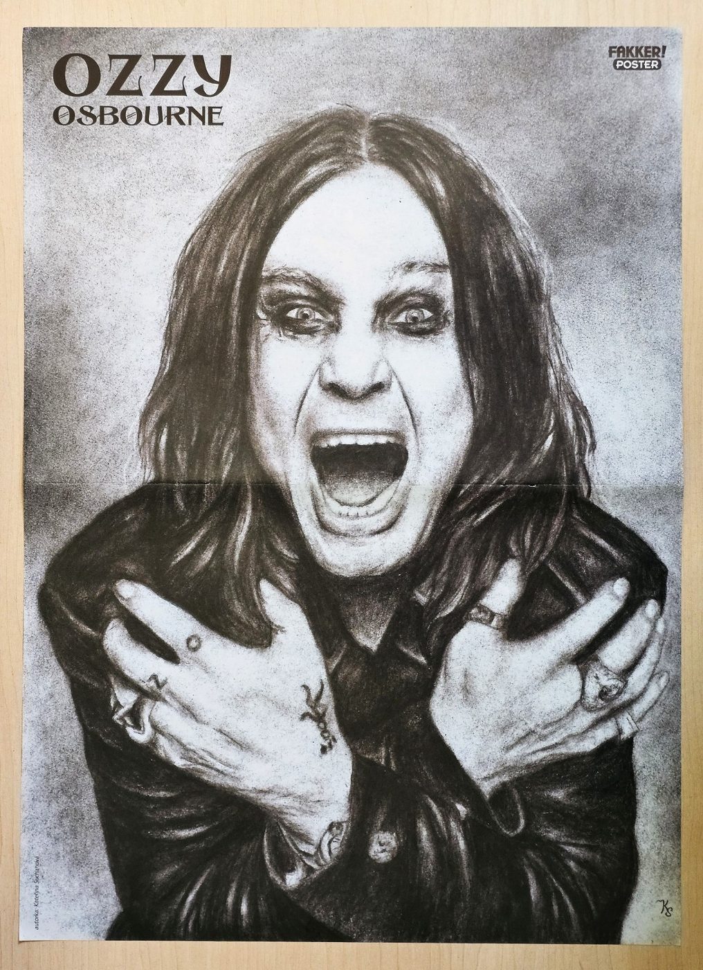 Ozzy Osbourne poster, 30 × 40 cm