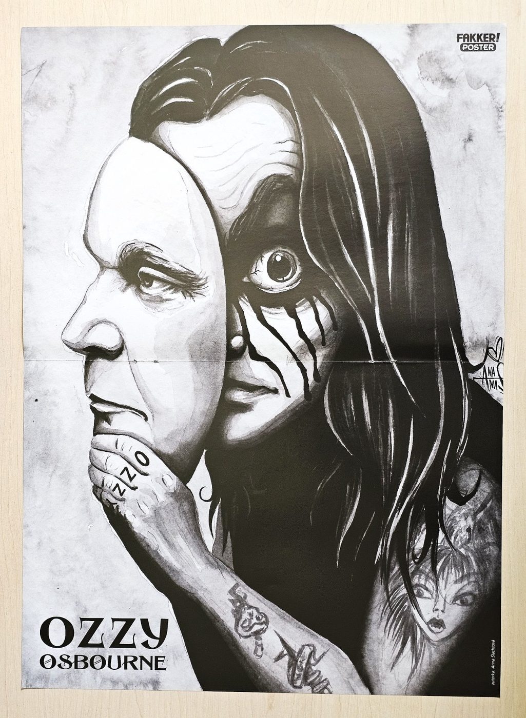 Ozzy Osbourne poster, 30 × 40 cm
