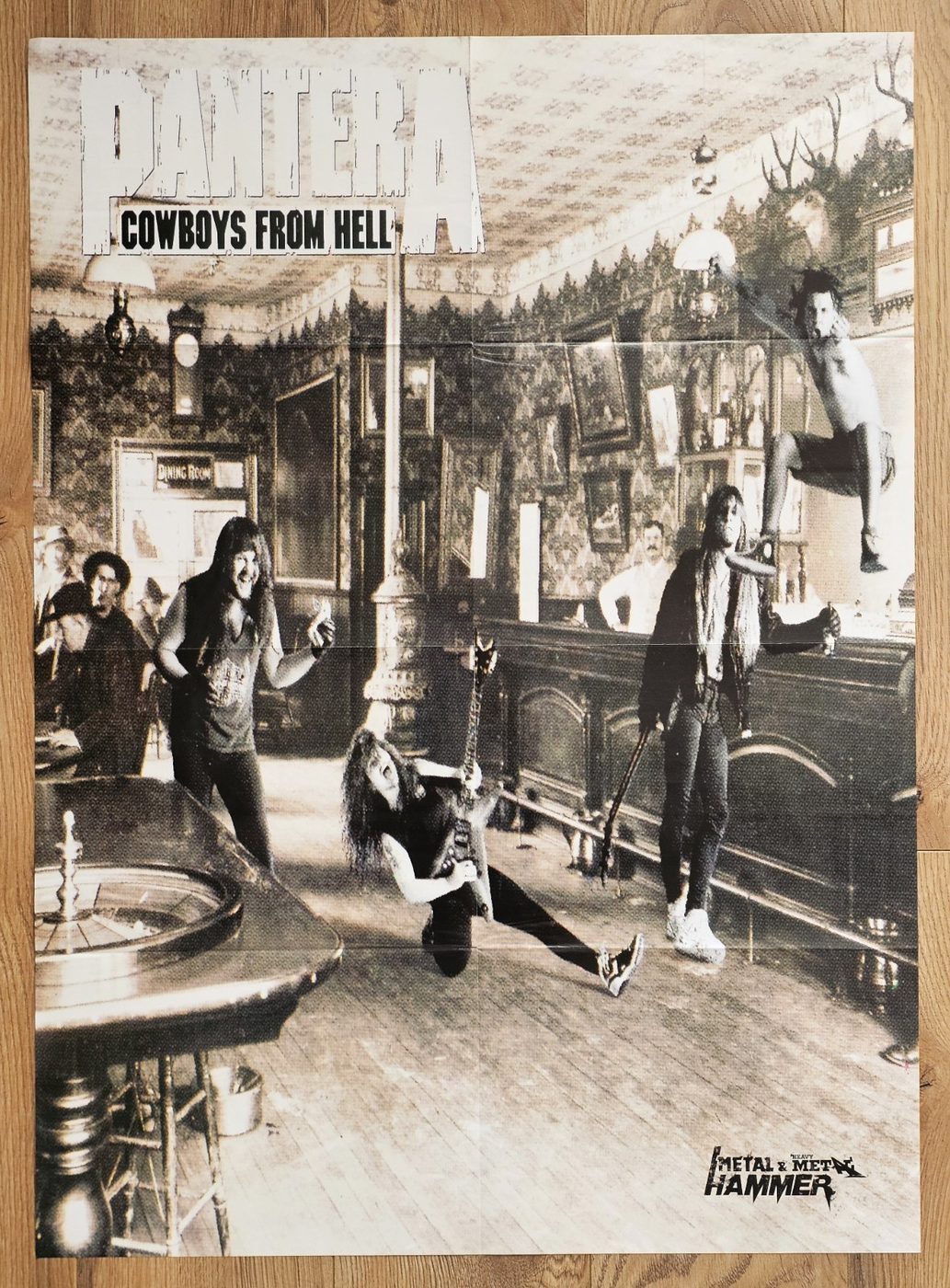 Pantera "Cowboys" poster, 55 × 75 cm