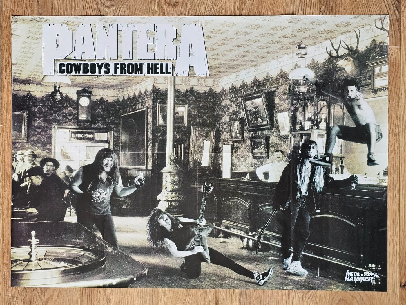 Pantera "Cowboys" poster, 75 × 55 cm