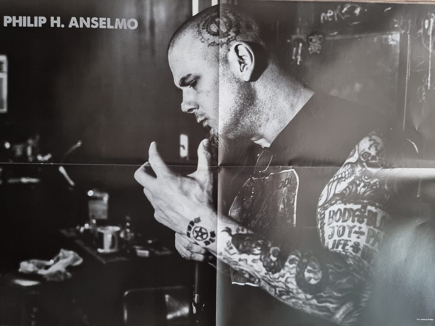 Phil Anselmo poster, 55 × 40 cm