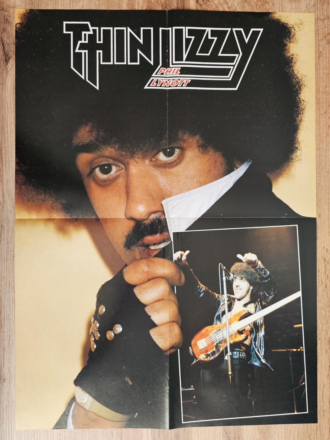 Phil Lynott Thin Lizzy poster, 40 × 55 cm